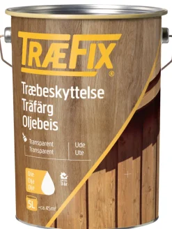 TræFix® Træbeskyttelse*træbeskyttelse transparent grøn umbra 5 liter Grøn umbra (svarende NCS S 7020-G50Y)