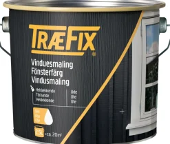 TræFix® Vinduesmaling*vinduesmaling renhvid oliebaseret 2,5 liter