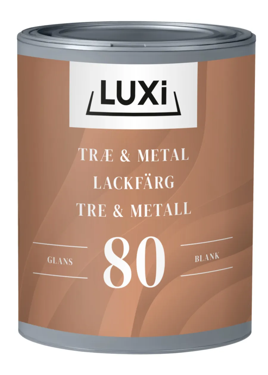 LUXI® Træ- & Metalmaling*Træ & Metal 80 0,75 liter - Hvid