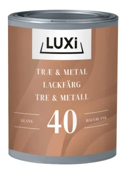 LUXI® Træ- & Metalmaling*Træ & Metal 40 modehvid 0,75 liter - Modehvid (NCS-kode s1002-y20r)