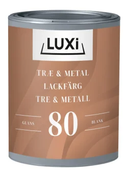 LUXI® Træ- & Metalmaling*Træ & Metal 80 0,75 liter - Sort