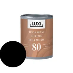 LUXI® Træ- & Metalmaling*Træ & Metal 80 0,75 liter - Sort