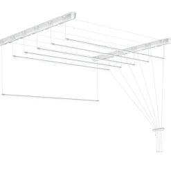 Tørrestativer*Tørrestativ m/snoretræk lofthængt 150 x 51 cm