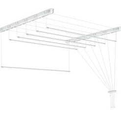 Tørrestativer*Tørrestativ m/snoretræk lofthængt 120 x 51 cm
