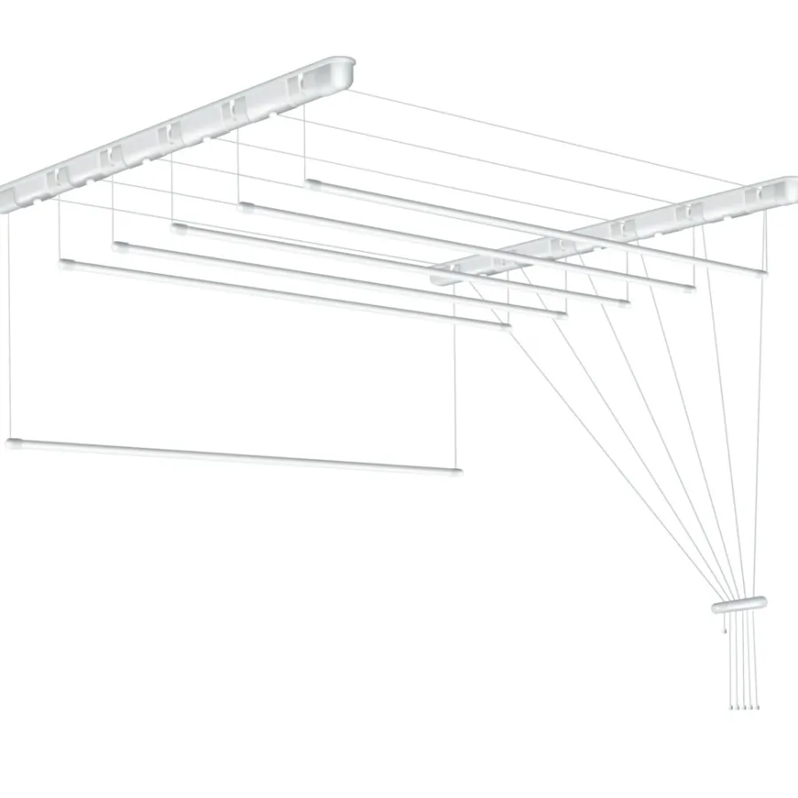 Tørrestativer*Tørrestativ m/snoretræk lofthængt 120 x 51 cm