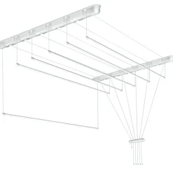 Tørrestativer*Tørrestativ m/snoretræk lofthængt 180 x 51 cm
