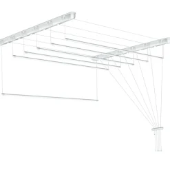 Tørrestativer*Tørrestativ m/snoretræk lofthængt 180 x 51 cm
