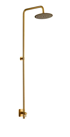 Udendørsbrusere*Udebruser messingfinish t/koldt vand Ø20 cm