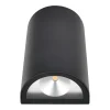 Udendørslamper*Udendørs væglampe LED aluminium/glas sort