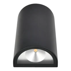 Udendørslamper*Udendørs væglampe LED aluminium/glas sort