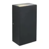Udendørslamper*Udendørs væglampe LED aluminium/glas sort