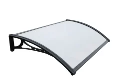 Tilbehør Til Facadebeklædning*Udhæng til dør "Kalmar 1000" sort 1000 x 600 mm