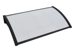 Tilbehør Til Facadebeklædning*Udhæng til dør "Kalmar 1000" sort 1000 x 600 mm
