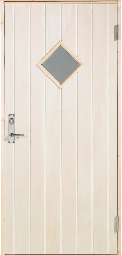 Døre & Karme*Udhusdør m/rude venstrehængt 94,8 x 205 cm