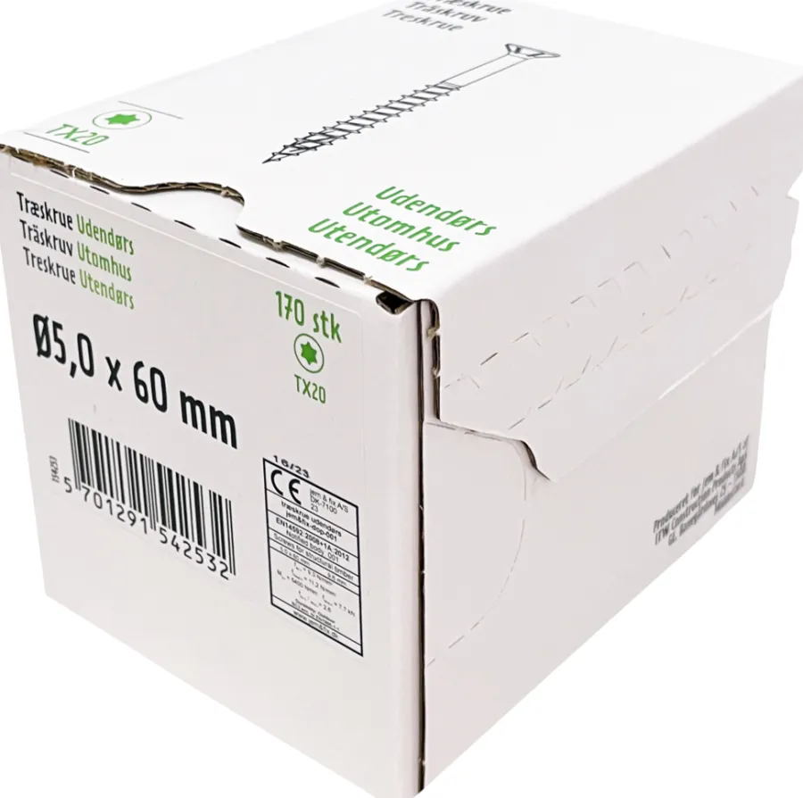 Skruer*Universalskrue Basic 5,0 x 60 mm 170 stk.