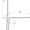 Fibercement*Vandnæse til facadebeklædning