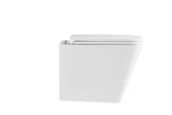 Toiletter*Væghængt toilet kantet m/Vortex skyl - hvid