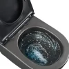 Toiletter*Væghængt toilet rund m/Vortex skyl - sort