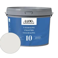 LUXI® Vægmaling*Vægmaling 10 modehvid 9 liter - Modehvid (NCS-kode s1002-y20r)