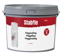 Stabile® Vægmaling*Vægmaling 5 modehvid 9 liter - Modehvid (NCS-kode s1002-y20r)