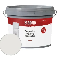 Stabile® Vægmaling*Vægmaling 10 modehvid 4,5 liter - Modehvid (NCS-kode s1002-y20r)