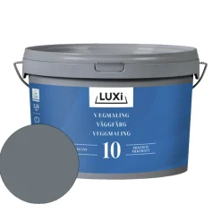 LUXI® Vægmaling*Vægmaling 10 mørkegrå 2,25 liter - Mørkegrå (NCS-kode s7005-b20g)