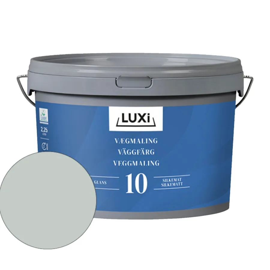 LUXI® Vægmaling*Vægmaling 10 støvet mynte 2,25 liter - Støvet mynte (NCS-kode s2010-g10y)