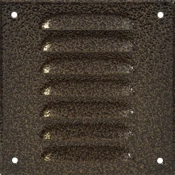 Ventilation*Vægrist med net 170 x 170 mm – metal Antik