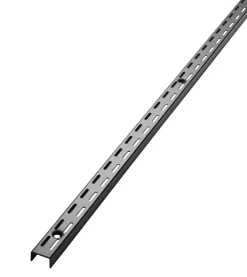 HOME it Vægskinner & Hyldeknægte*Vægvange t/Rack system 160 cm sort