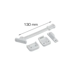 HOME it Dør- & Vinduesbeslag*Vinduesholder 130 mm hvid plast