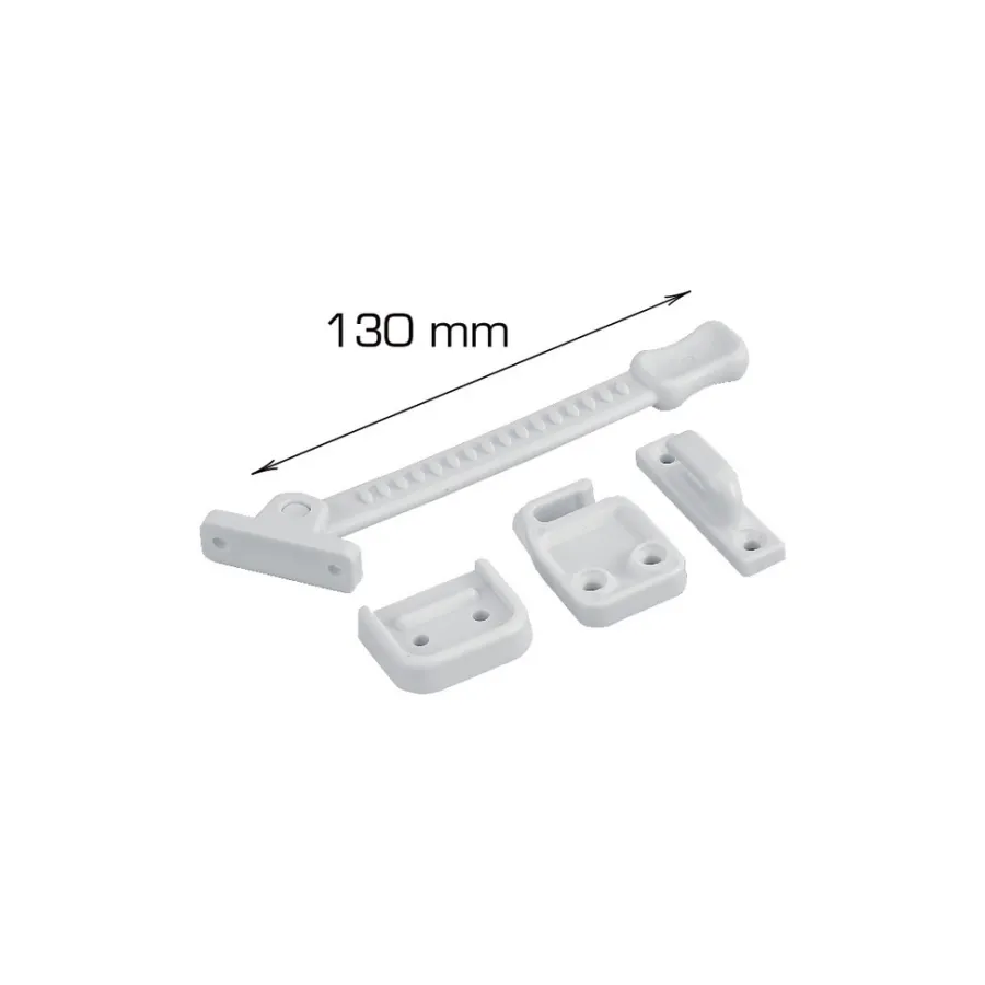 HOME it Dør- & Vinduesbeslag*Vinduesholder 130 mm hvid plast