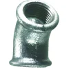 Galvaniserede*Vinkel galvaniseret 1/2" - muffe/muffe 45 gr.