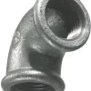 Galvaniserede*Vinkel galvaniseret 3/4" - muffe/muffe 90 gr.
