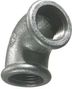 Galvaniserede*Vinkel galvaniseret 3/4" - muffe/muffe 90 gr.