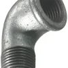 Galvaniserede*Vinkel galvaniseret 3/4" - muffe/nippel 90 gr.