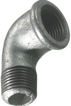 Galvaniserede*Vinkel galvaniseret 3/4" - muffe/nippel 90 gr.