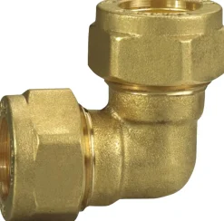Fittings Til Rør*Vinkel klemring til kobberrør messing 10 x 10 mm