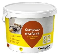 Weber Saint-Gobain Tag-, Mur- & Sokkelmaling*Weber Cempexo murmaling grå - 10 kg