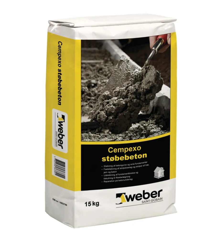 Weber Saint-Gobain Cement & Mørtel*Weber Cempexo Støbebeton 15 kg