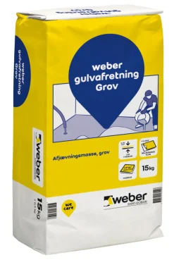 Weber Saint-Gobain Cement & Mørtel*Weber gulvafretning grov - 15 kg