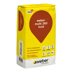 Weber Saint-Gobain Cement & Mørtel*Weber Multi 280 hæftemørtel 18 kg Hvid