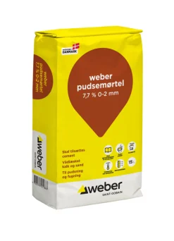 Weber Saint-Gobain Cement & Mørtel*Weber strand-/pudsemørtel 7,7% - 15 liter