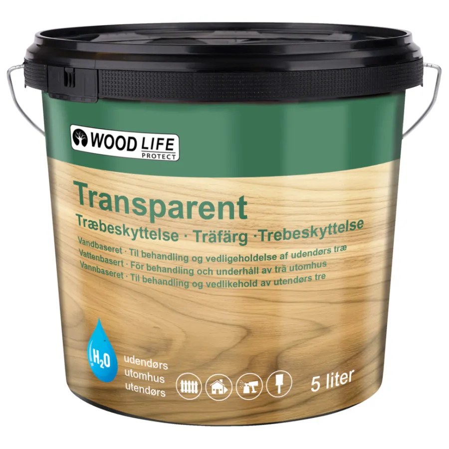 Woodlife Træbeskyttelse*sort træbeskyttelse 5 liter Sortpigmenteret
